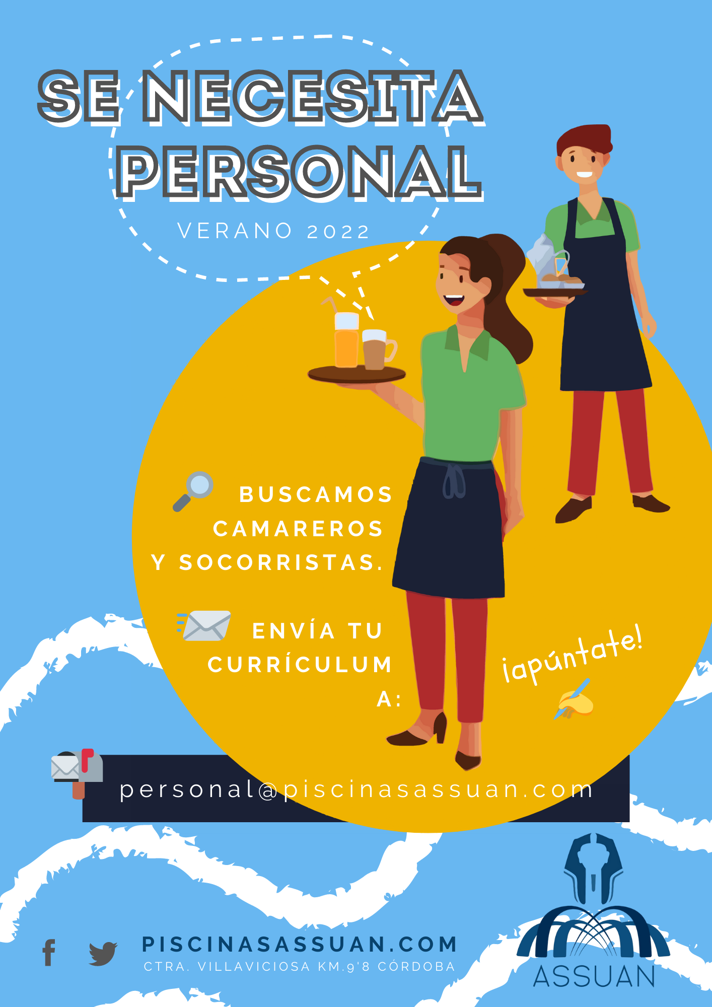 Se busca personal camarer@ - temporada 2022