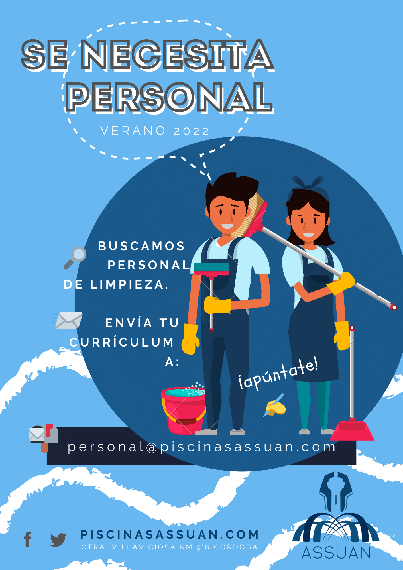 Se busca personal de limpieza - temporada 2022
