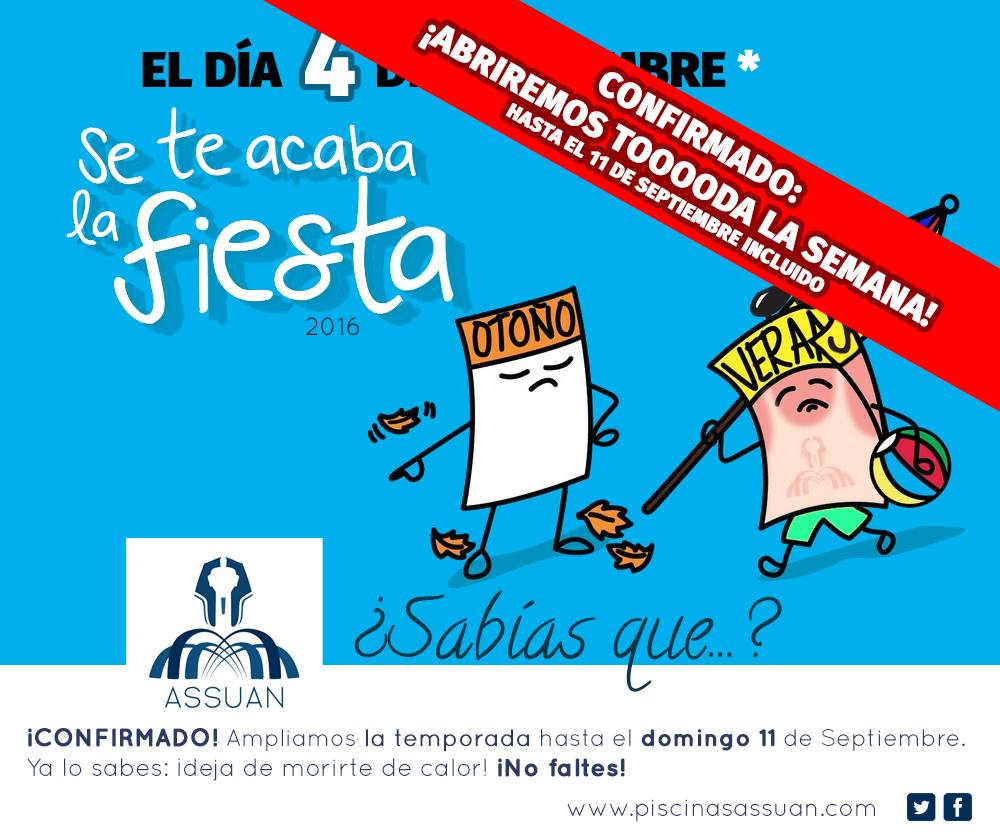 ¡Ampliamos la temporada 2016!